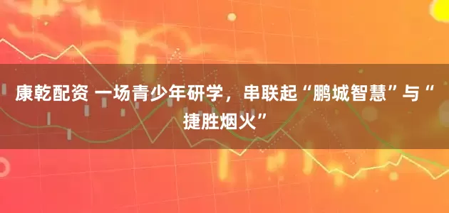 康乾配资 一场青少年研学，串联起“鹏城智慧”与“捷胜烟火”